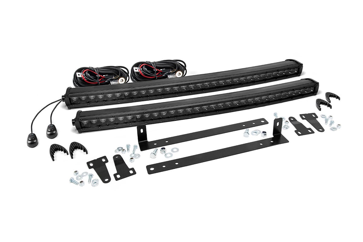Ford F-150 LED Light Kit - Grille Mount - Rough Country - Dual 30